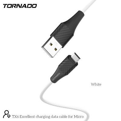 USB кабель Tornado TX6 Micro (3,0A/1м)- білий