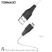 USB кабель Tornado TX6 Micro (3,0A/1м)- білий