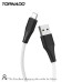 USB кабель Tornado TX6 Micro (3,0A/1м)- білий