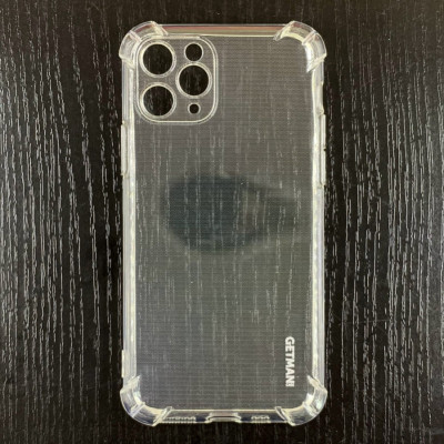 Накладка GETMAN посилені кути для iPhone 11 Pro- прозорий Накладка GETMAN посилені кути для iPhone 11 Pro- прозорий
