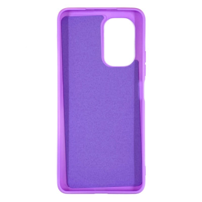Накладка (з мікрофіброю) Silk SMTT для Xiaomi Mi 11i / Poco F3 / Redmi K40- бузковий