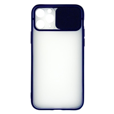 Накладка Camshield mate TPU зі шторкою на камеру для iPhone 11 Pro- синій Накладка Camshield mate TPU зі шторкою на камеру для iPhone 11 Pro- синій