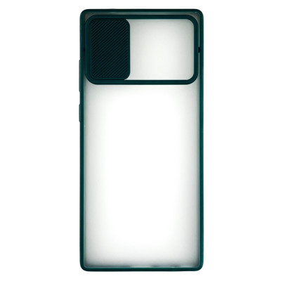 Накладка Camshield mate TPU зі шторкою на камеру для Samsung Note 20- зелений
