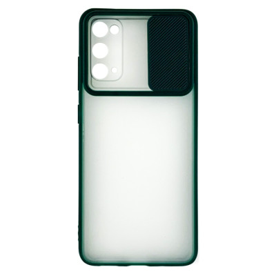 Накладка Camshield mate TPU зі шторкою на камеру для Samsung S20- зелений Накладка Camshield mate TPU зі шторкою на камеру для Samsung S20- зелений