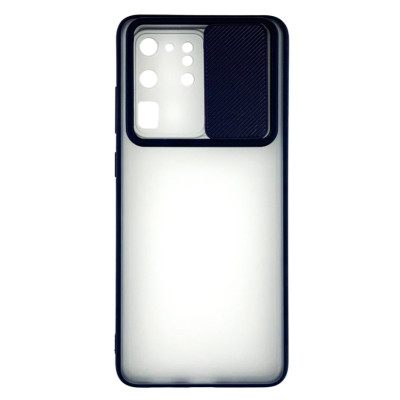 Накладка Camshield mate TPU зі шторкою на камеру для Samsung S20 Ultra- синій Накладка Camshield mate TPU зі шторкою на камеру для Samsung S20 Ultra- синій