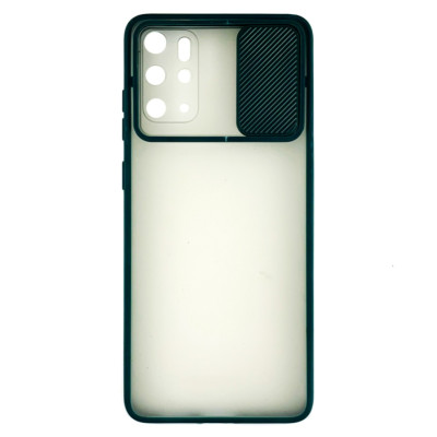Накладка Camshield mate TPU зі шторкою на камеру для Samsung S20 Plus- зелений Накладка Camshield mate TPU зі шторкою на камеру для Samsung S20 Plus- зелений