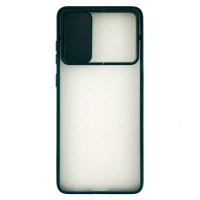 Накладка Camshield mate TPU зі шторкою на камеру для Samsung S20 Plus- зелений
