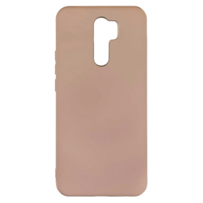 Накладка (з мікрофіброю) Silicone Cover Full without Logo для Xiaomi Redmi 9- рожевий пісок