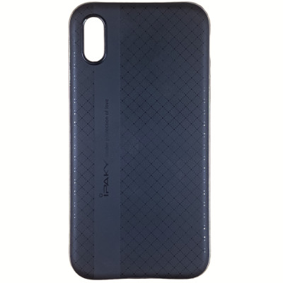 Накладка iPaky TPU + PC для iPhone XS- чорний з сріблом Накладка iPaky TPU + PC для iPhone XS- чорний з сріблом