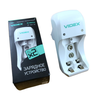 Зарядний пристрій Videx VCH-N201 (на 2 акб) Ni-Mh/Cd Зарядний пристрій Videx VCH-N201 (на 2 акб) Ni-Mh/Cd