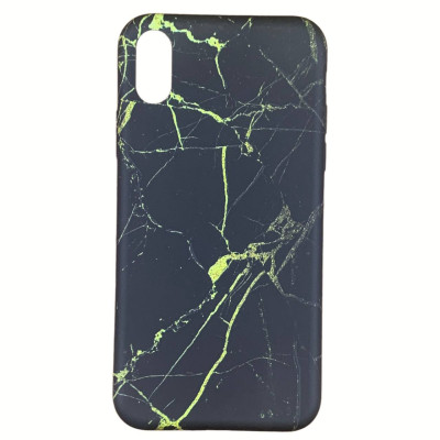 Накладка Marble Case для iPhone X/XS- чорно- жовтий Накладка Marble Case для iPhone X/XS- чорно- жовтий
