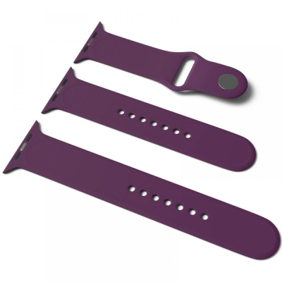 Ремінець силіконовий для Apple Watch Sport Band 42(ser.1-3)/44/45/46/49mm (S/M and M/L) 3pcs- фіолетовий Ремінець силіконовий для Apple Watch Sport Band 42(ser.1-3)/44/45/46/49mm (S/M and M/L) 3pcs- фіолетовий