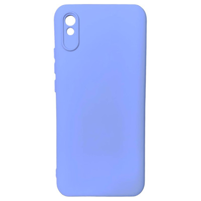 Накладка (з мікрофіброю) Silicone Cover Lakshmi Full Camera для Xiaomi Redmi 9A- бузковий