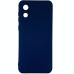 Накладка (з мікрофіброю) Silicone Cover Lakshmi Full Camera для Samsung A03 Core- темно-синій