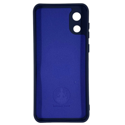 Накладка (з мікрофіброю) Silicone Cover Lakshmi Full Camera для Samsung A03 Core- темно-синій