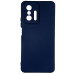 Накладка (з мікрофіброю) Silicone Cover Lakshmi Full Camera для Xiaomi 11T / 11T Pro- темно-синій