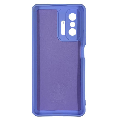Накладка (з мікрофіброю) Silicone Cover Lakshmi Full Camera для Xiaomi 11T / 11T Pro- бузковий