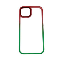 Накладка TPU+PC Fresh sip series для iPhone 13- салатово-рожевий Накладка TPU+PC Fresh sip series для iPhone 13- салатово-рожевий