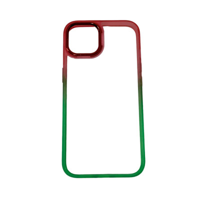 Накладка TPU+PC Fresh sip series для iPhone 13- салатово-рожевий Накладка TPU+PC Fresh sip series для iPhone 13- салатово-рожевий