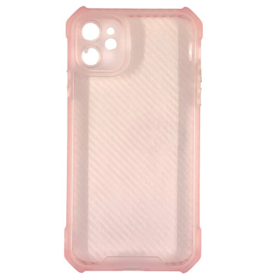 Накладка TPU Ease Carbon color series для iPhone 11- рожевий прозорий Накладка TPU Ease Carbon color series для iPhone 11- рожевий прозорий