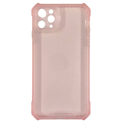 Накладка TPU Ease Carbon color series для iPhone 11 Pro- рожевий прозорий Накладка TPU Ease Carbon color series для iPhone 11 Pro- рожевий прозорий