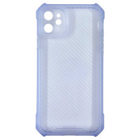 Накладка TPU Ease Carbon color series для iPhone 12- синій прозорий Накладка TPU Ease Carbon color series для iPhone 12- синій прозорий