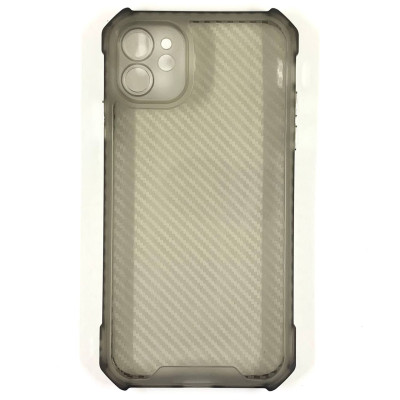 Накладка TPU Ease Carbon color series для iPhone 12- чорний прозорий Накладка TPU Ease Carbon color series для iPhone 12- чорний прозорий