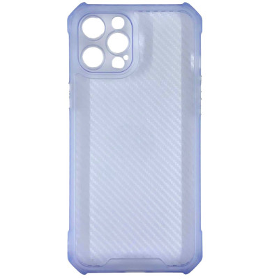 Накладка TPU Ease Carbon color series для iPhone 12 Pro- синій прозорий Накладка TPU Ease Carbon color series для iPhone 12 Pro- синій прозорий