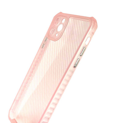 Накладка TPU Ease Carbon color series для iPhone 12 Pro Max- рожевий прозорий Накладка TPU Ease Carbon color series для iPhone 12 Pro Max- рожевий прозорий