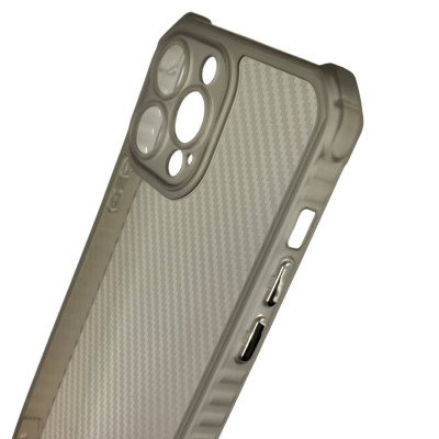 Накладка TPU Ease Carbon color series для iPhone 12 Pro Max- чорний прозорий Накладка TPU Ease Carbon color series для iPhone 12 Pro Max- чорний прозорий