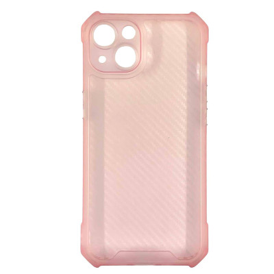 Накладка TPU Ease Carbon color series для iPhone 13- рожевий прозорий Накладка TPU Ease Carbon color series для iPhone 13- рожевий прозорий