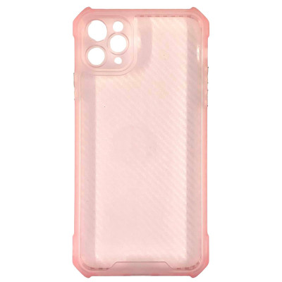 Накладка TPU Ease Carbon color series для iPhone 13 Pro- рожевий прозорий Накладка TPU Ease Carbon color series для iPhone 13 Pro- рожевий прозорий