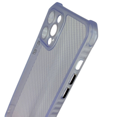 Накладка TPU Ease Carbon color series для iPhone 13 Pro- синій прозорий Накладка TPU Ease Carbon color series для iPhone 13 Pro- синій прозорий