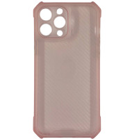 Накладка TPU Ease Carbon color series для iPhone 13 Pro Max- рожевий прозорий Накладка TPU Ease Carbon color series для iPhone 13 Pro Max- рожевий прозорий