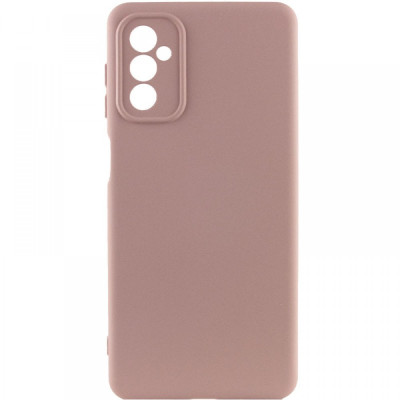 Накладка (з мікрофіброю) Silicone Cover Lakshmi Full Camera для Samsung M23 5G / M13 4G- рожевий пісок