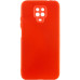 Накладка (з мікрофіброю) Silicone Cover Lakshmi Full Camera для Xiaomi Redmi Note 9 Pro / Note 9s- червоний