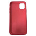Накладка (з мікрофіброю) Silk Full Protective для iPhone 11- темно-червоний