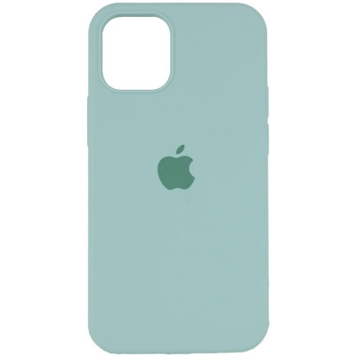 Накладка (з мікрофіброю) Silk Full Protective для iPhone 13 Pro (6.1`)- бірюзовий
