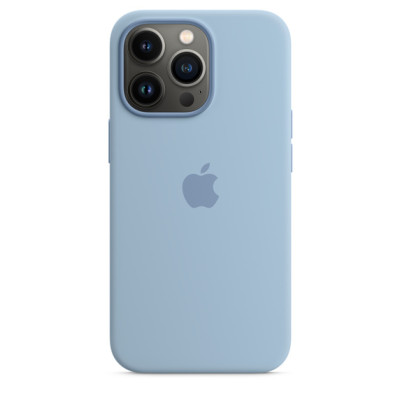 Накладка (з мікрофіброю) Silk Full Protective для iPhone 13 Pro (6.1`)- ніжно блакитний