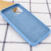 Накладка (з мікрофіброю) Silk Full Protective для iPhone 13 Pro (6.1`)- блакитне небо