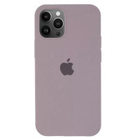 Накладка (з мікрофіброю) Silk Full Protective для iPhone 13 Pro (6.1`)- лавандовий