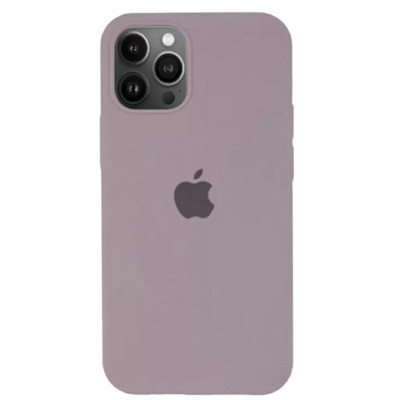 Накладка (з мікрофіброю) Silk Full Protective для iPhone 13 Pro (6.1`)- лавандовий