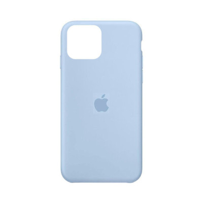 Накладка (з мікрофіброю) Silk Full Protective для iPhone 13 Pro Max (6.7`)- ніжно блакитний