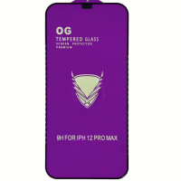 Скло захисне Tempered Glass OG Premium для iPhone 12 PRO Max- чорний Скло захисне Tempered Glass OG Premium для iPhone 12 PRO Max- чорний