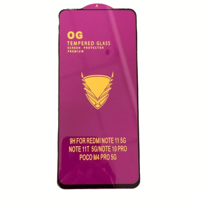 Скло захисне Tempered Glass OG Premium для Xiaomi Poco M4 Pro 5G / Note 11 5G / Poco F4 / Note 12 Pro 4G / Infinix hot 40i / ZTE Nubia V60 Desing- чорний Скло захисне Tempered Glass OG Premium для Xiaomi Poco M4 Pro 5G / Note 11 5G / Poco F4 / Note 12 Pro 4G / Infinix hot 40i / ZTE Nubia V60 Desing- чорний