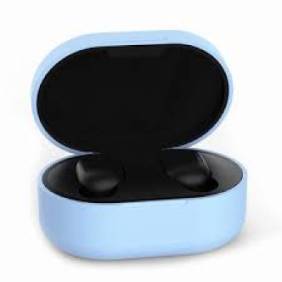 Чохол силіконовий для навушників AirDots- бузковий синій