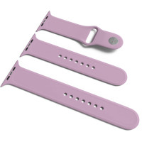 Ремінець силіконовий для Apple Watch Sport Band 42(ser.1-3)/44/45/46/49mm (S/M and M/L) 3pcs- ліловий Ремінець силіконовий для Apple Watch Sport Band 42(ser.1-3)/44/45/46/49mm (S/M and M/L) 3pcs- ліловий