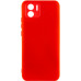 Накладка (з мікрофіброю) Silicone Cover Lakshmi Full Camera для Xiaomi Redmi A1 / A2- червоний