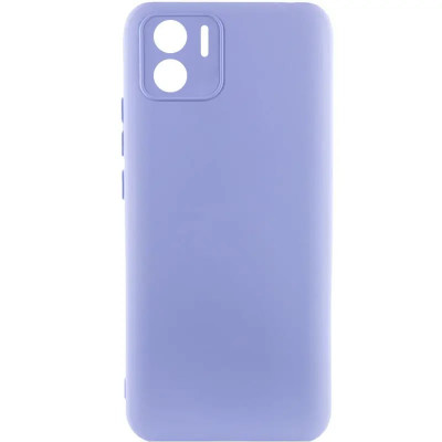 Накладка (з мікрофіброю) Silicone Cover Lakshmi Full Camera для Xiaomi Redmi A1 / A2- бузковий