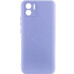Накладка (з мікрофіброю) Silicone Cover Lakshmi Full Camera для Xiaomi Redmi A1 / A2- бузковий